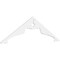 Ekena Millwork Pitch Heath Architectural Grade PVC Gable Pediment, 72"W x 21"H x 1"P (7/12) GPP072X021X100HEA - alternate 1